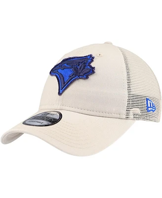 New Era Men's Stone Toronto Blue Jays Game Day 9Twenty Adjustable Trucker Hat