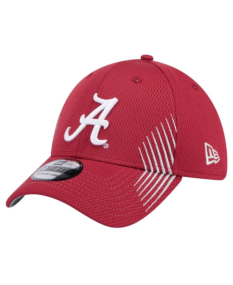 New Era Men's Crimson Alabama Crimson Tide Active Slash Sides 39Thirty Flex Hat
