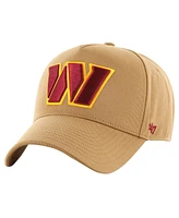 47 Brand Men's Tan Washington Commanders Ballpark Mvp Adjustable Hat