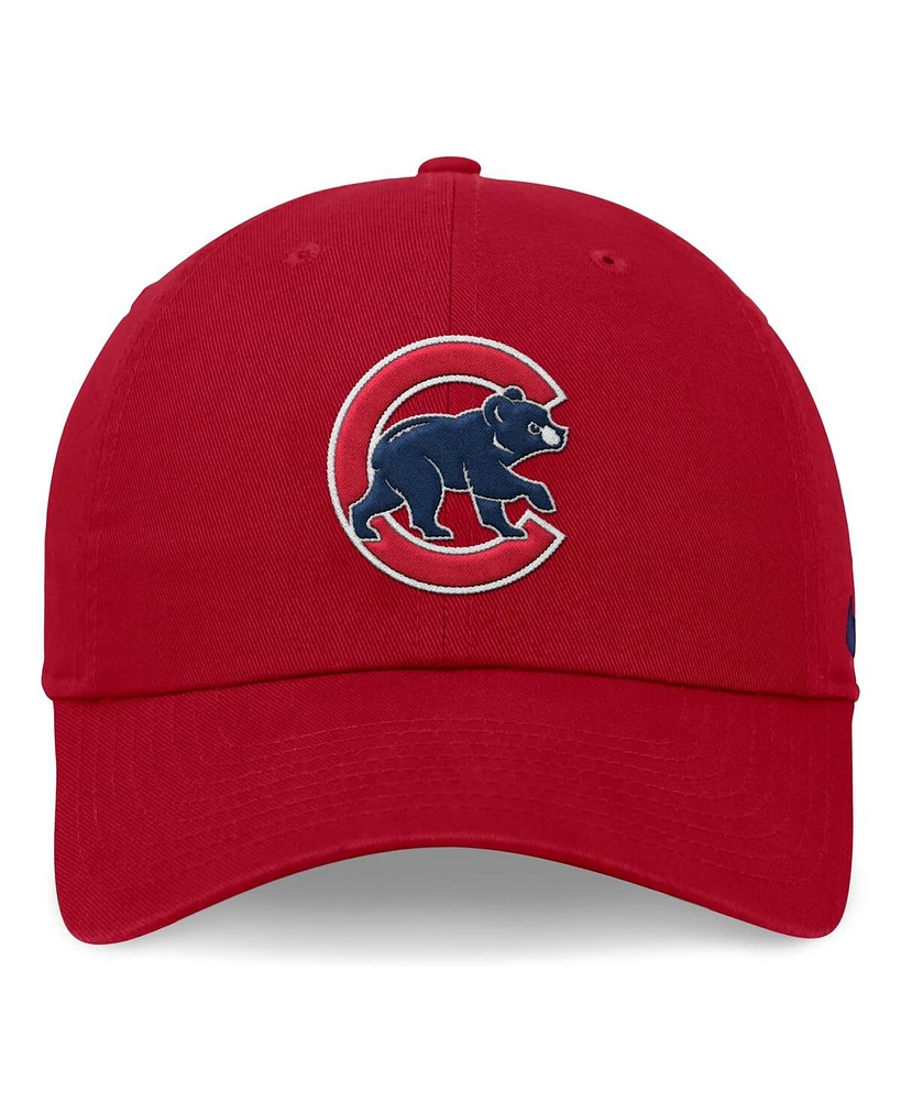 Nike Men's Red Chicago Cubs Evergreen Club Adjustable Hat