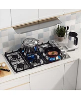 Slickblue Gas Cooktop with Powerful Burners and Abs Knobs