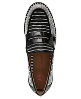 Betsey Johnson Women's Darian Pearl-Embellished Tailored Lug-Sole Loafers