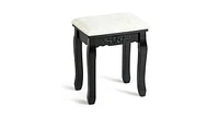 Slickblue Vanity Stool Makeup Bench Dressing Stool-Black