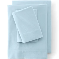 Lands' End Comfy Super Soft Cotton Flannel Fitted Bed Sheet - 5oz