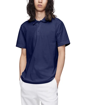 Calvin Klein Men's Regular-Fit Smooth Cotton Monogram Logo Polo Shirt