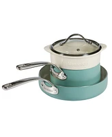 Bloomhouse 4 Piece Enamel Cookware Set