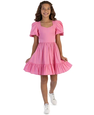 Speechless Big Girls Cotton Sweetheart-Neck Dress