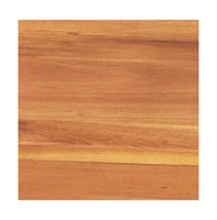 Tokar Rustic Acacia Wood Bench With Seating For Two, Flared Wooden Legs And Slatted Surface For Indoor And Outdoor Use