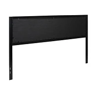 Merrick Lane West Avenue King Headboard Upholstered With Metal Frame And Adjustable Rail Slots