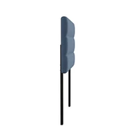 Merrick Lane Coppola Twin Headboard With Tufted Upholstery And Powder Coated Metal Frame