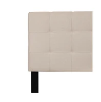 Quilted Tufted Queen Upholstered Headboard