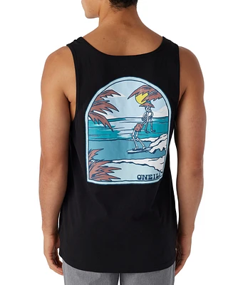 O'Neill Men's Chill Bones Surfer Graphic Tank Top