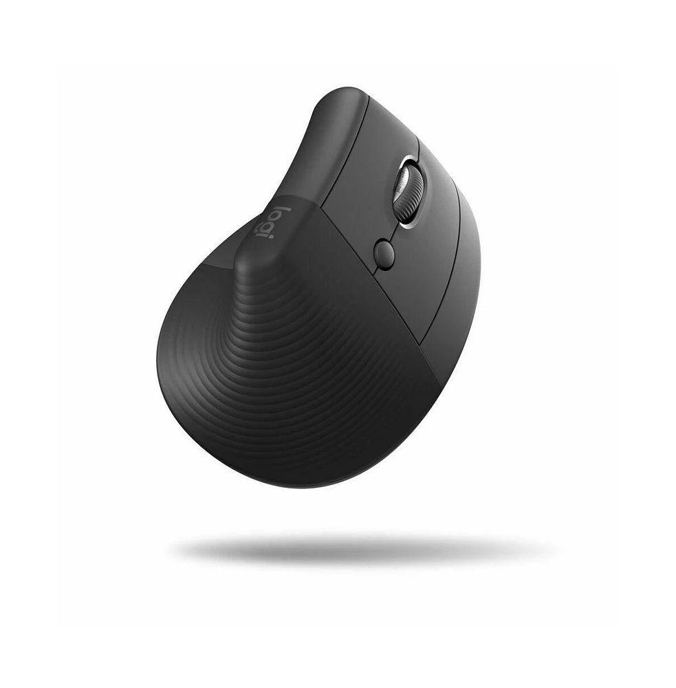 Logitech Lift Vertical Wireless Ergonomic Mouse With 4 Buttons - Graphite