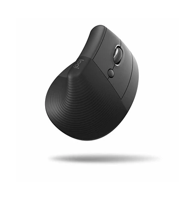 Logitech Lift Vertical Wireless Ergonomic Mouse With 4 Buttons - Graphite