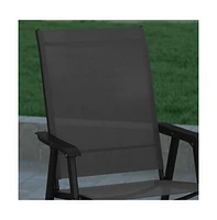 Outdoor Folding Patio Sling Chair / Portable (2 Pack)