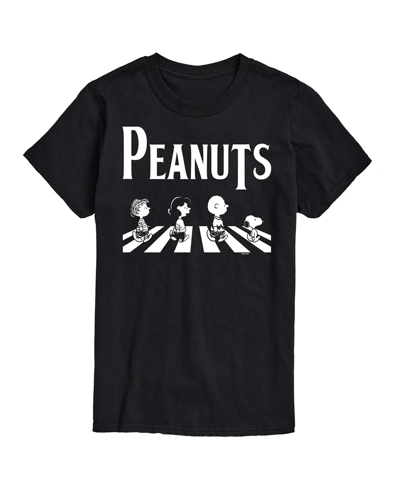 Hybrid Apparel Peanuts Crossing Road Mens Short Sleeve Tee