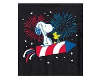 Hybrid Apparel Peanuts Fireworks Mens Short Sleeve Tee