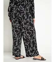 Eloquii Plus Size Printed Wide Leg Pant - Dandy doodle