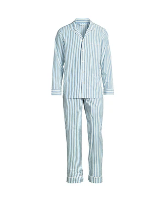 Lands' End Men's Long Sleeve Essential Pajama Set