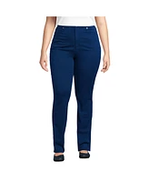 Lands' End Women's High Rise Slimming 5 Pocket Chino Slim Leg Pants