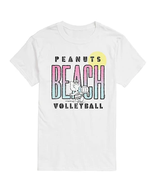Hybrid Apparel Peanuts Beach Volleyball Mens Short Sleeve Tee