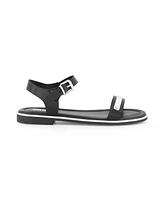 Dkny Little and Big Girls Cassie Metal Strap Open Toe Sandal