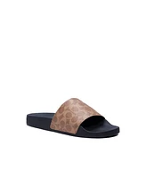 Coach Men's Signature Coated Canvas Pool Slide