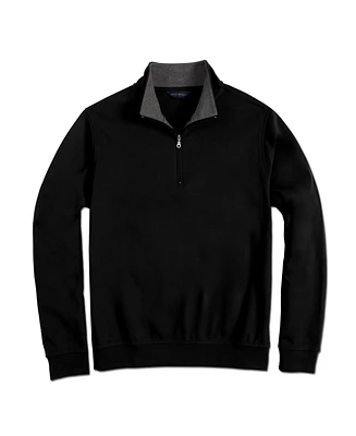 Scott Barber Men's Pima Interlock Zip Mock Sweatshirt