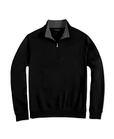 Scott Barber Men's Pima Interlock Zip Mock Sweatshirt