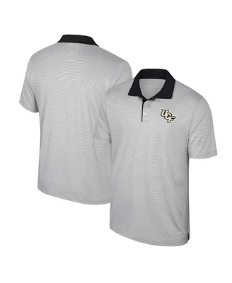 Colosseum Men's Gray Ucf Knights Tuck Striped Polo