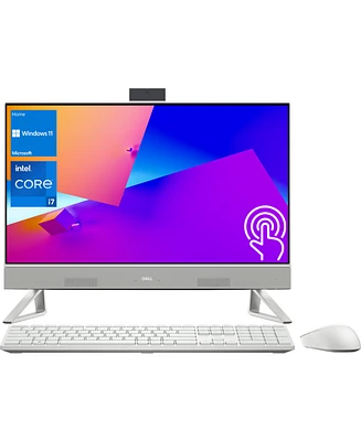 Dell Inspiron 5420 24" All-in-One Desktop Intel Core i7-1355U 16GB Ram 256GB Ssd + 1TB Hdd Storage Windows 11 Home Fhd Touchscreen - White