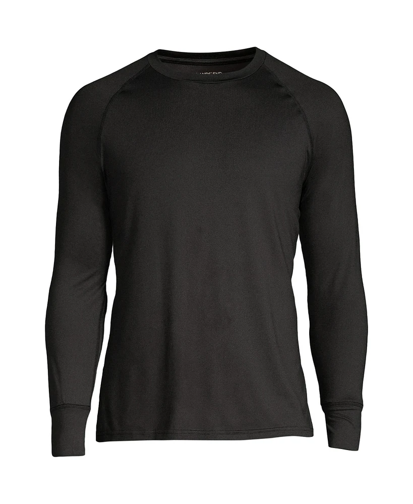 Lands' End Men's Stretch Thermaskin Long Underwear Crew Base Layer