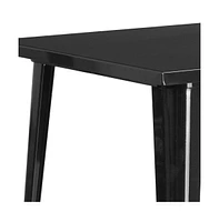 Rothko Patio Dining Table With Metal Frame And Square Top