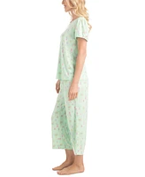 Hanes Women's 2-Pc. Garden Grove Capri Pajamas Set