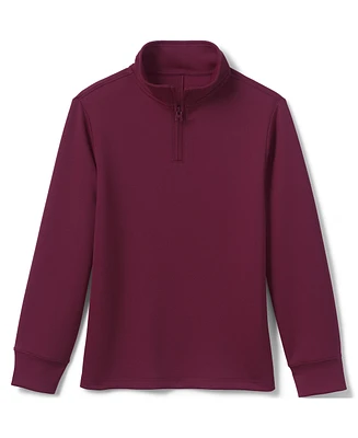 Lands' End Girls School Uniform Active Performance Quarter Zip Pullover