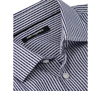 Karl Lagerfeld Paris Men's Slim-Fit Stripe Woven Shirt