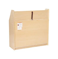 Kid'S Bookshelf Or Toy Storage Shelf For Bedroom Or Playroom In Wood Finish With Safe, Kid-Friendly Curved Edges