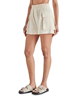 Steve Madden Women's Gaelle Cotton Paperbag-Waist Shorts