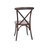 Merrick Lane Bardstown X-Back Bistro Style Wooden High Back Dining Chair