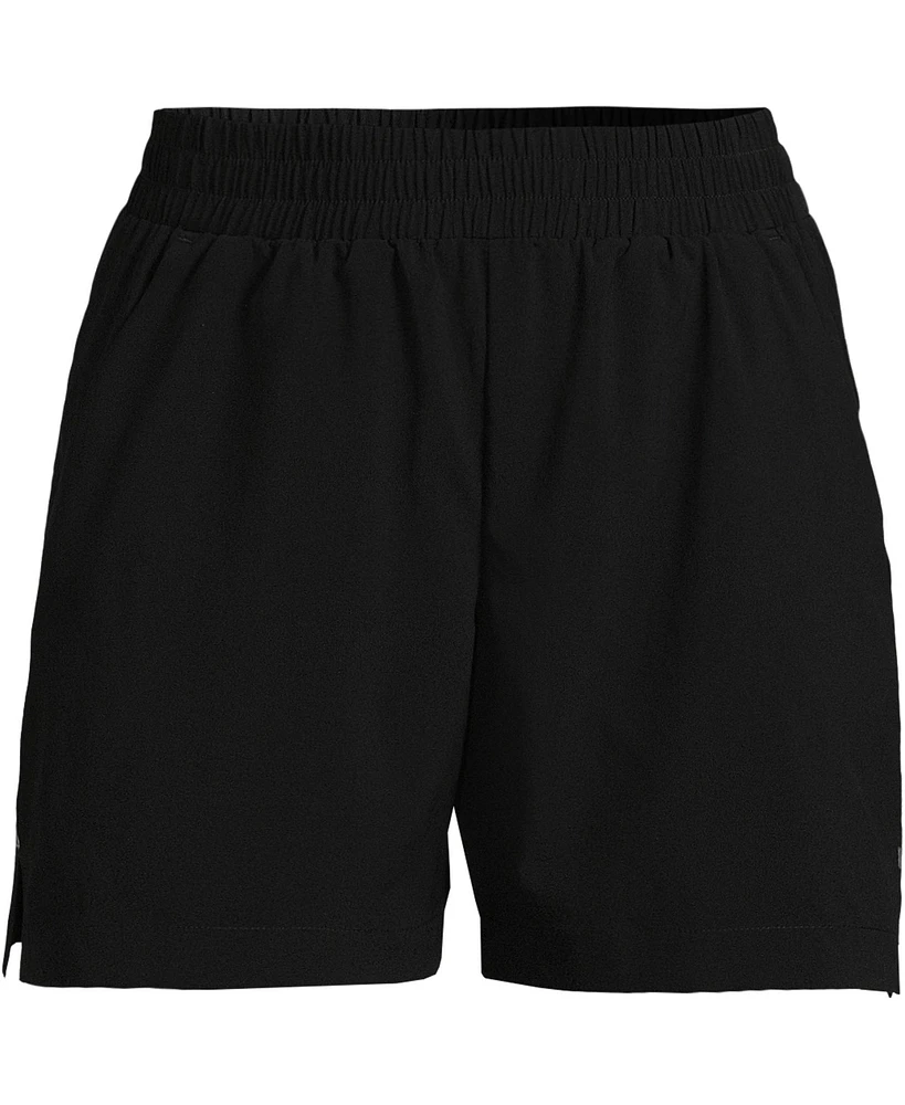 Lands' End Women's Active Packable Lightweight Woven 5" Shorts