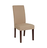 Merrick Lane Ellison Mid-Century Panel Back Parsons Accent Dining Chair - Set Of 4