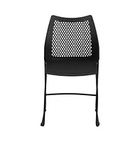 Home And Office Sled Base Stack Chair With Air-Vent Back - Guest