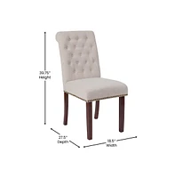 Falmouth Upholstered Parsons Chair With Nailhead Trim