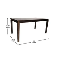 Hayden Wooden Dining Table With Tapered Legs