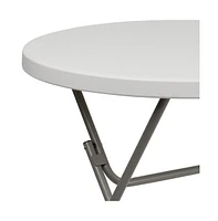 2.63-Foot Round Plastic Folding Table