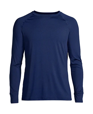 Lands' End Big & Tall Stretch Thermaskin Long Underwear Crew Base Layer