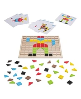 Polydron Wooden Mosaic Set with Grid