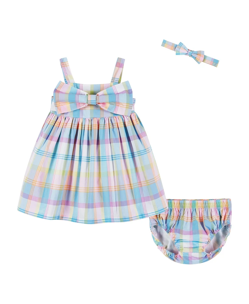 Andy & Evan Baby Girls Multi Plaid Babydoll Dress