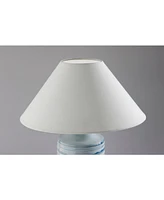 Adesso 25" Ribbed Ceramic Catalina Table Lamp