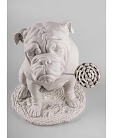 Lladro Bulldog with Lollipop Re-Deco